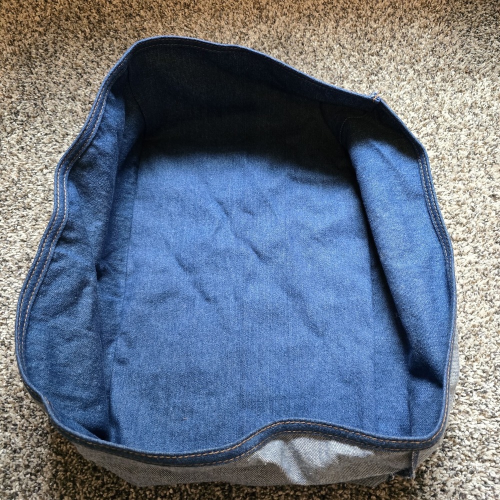 Longaberger Denim Letter Tray Basket Liner